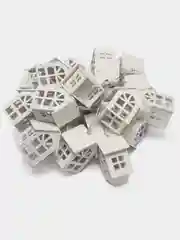 Белый детский ночник гирлянда Домики, длина 3 и 6 м