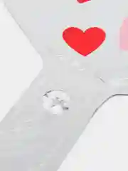 Вишнёвый воздушный шар в виде сердца с надписью, день святого Валентина 45*45 см