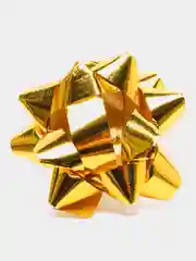 Вишнёвый бант Звезда для оформления подарка, 4,5 см/5 см /6,35 см
