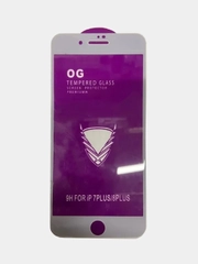 Защитное стекло OG для Apple iPhone 7 Plus/ 8 Plus, 8 плюс, полная проклейка, с салфетками