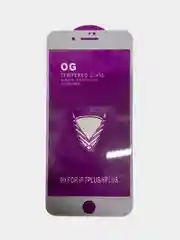 Белый защитное стекло OG для Apple iPhone 7 Plus/ 8 Plus, 8 плюс, полная проклейка, с салфетками