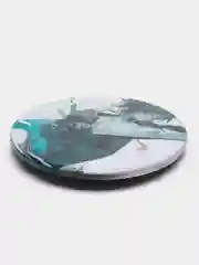 Синий значки круглые Геншин импакт "Genshin Impact" №1, 56 мм, пин
