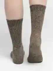 Коричневый термоноски мужские из собачьей шерсти, зимние