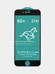 Черный защитное стекло на iPhone 7, iPhone 8, iPhone SE 2020, черное, белое