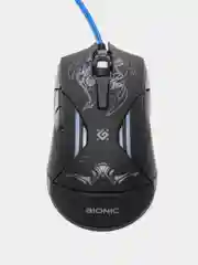 Черный игровая мышь с подсветкой Defender Bionic GM-250L, 6 кнопок, 800-3200 dpi