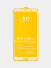 Белый защитное стекло 9D для Huawei Y6 2018, Honor 7C, 7A Pro, Y6 Prime 2018