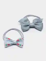 Синий меланж резинки для волос, набор