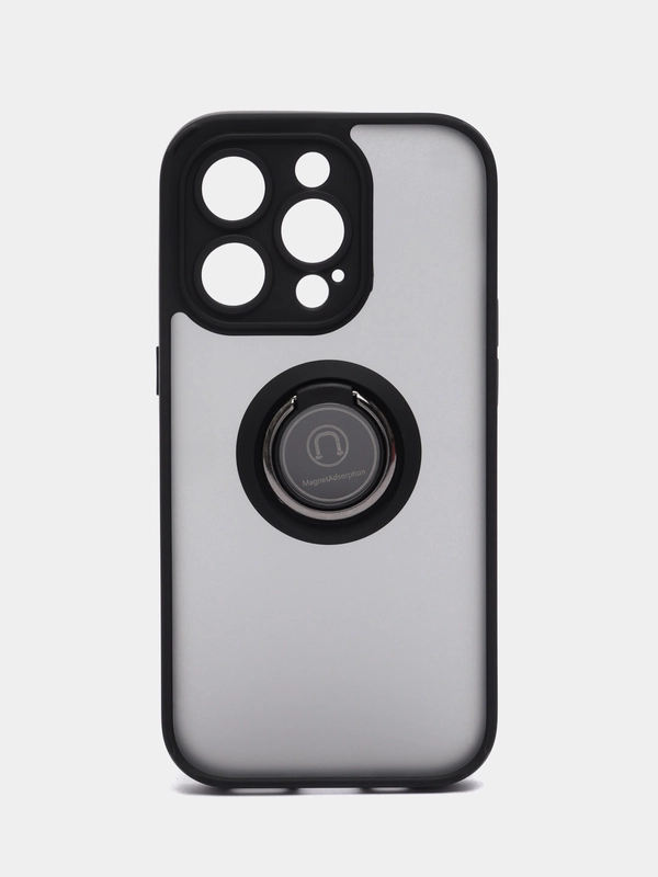 Чехол противоударный iPhone 14 Pro с магнитом и кольцом