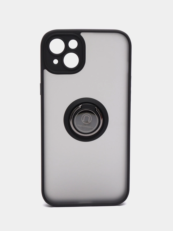 Чехол противоударный iPhone 14 Plus с магнитом и кольцом
