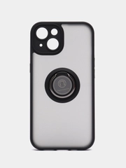 Чехол для iPhone 14 (Айфон), с магнитом и кольцом, противоударный