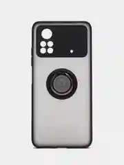 Чехол противоударный Xiaomi Poco X4 PRO 5G с магнитом и кольцом