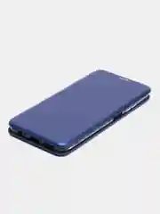 Синий чехол книжка для Xiaomi Redmi Note 10 4G, Redmi Note 10S с фунцией подставки