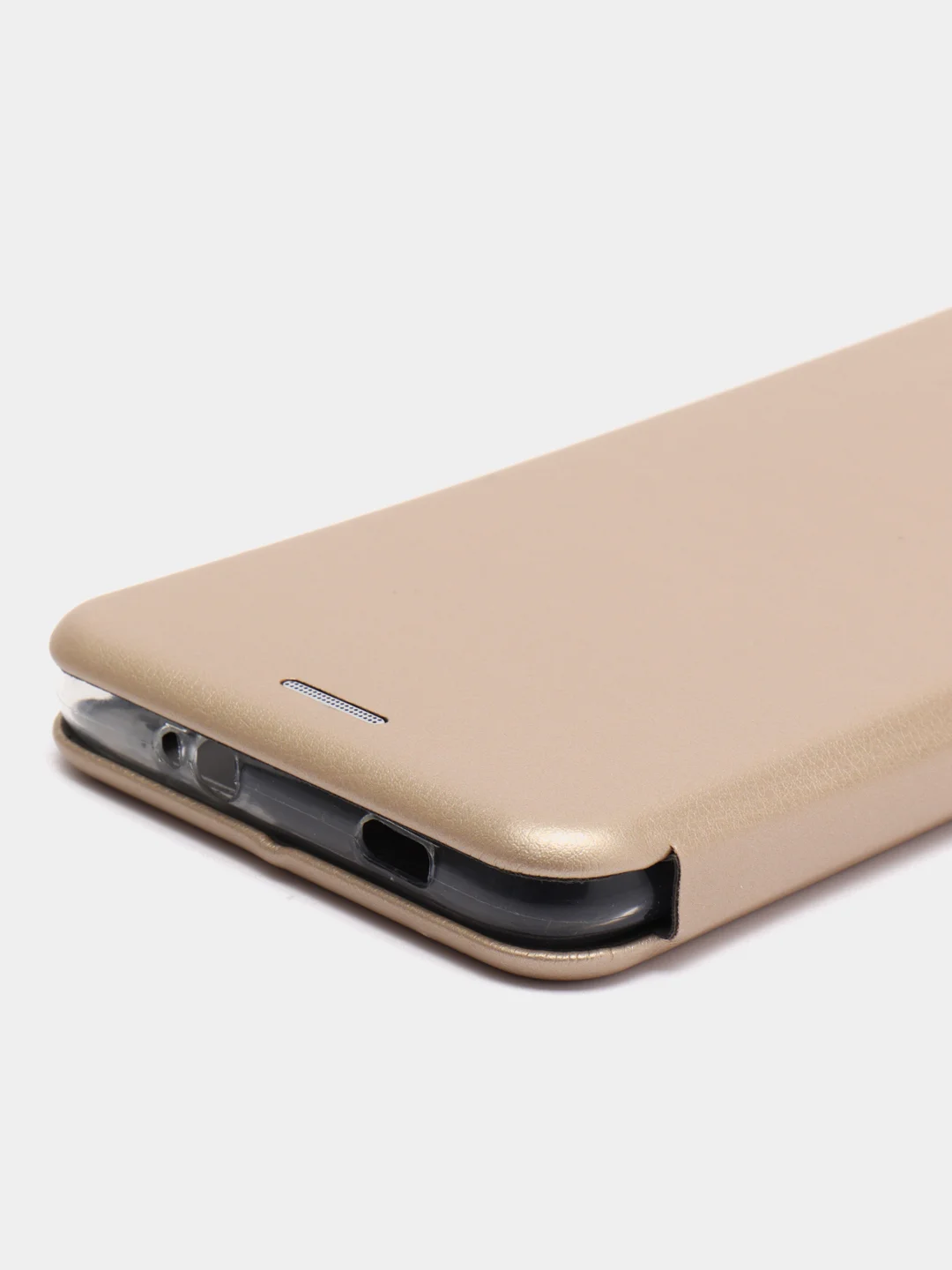 Золотой чехол книжка Xiaomi Redmi 9T с функцией подставки Редми 9Т