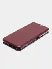 Багровый чехол книжка Xiaomi Redmi 9T с функцией подставки Редми 9Т