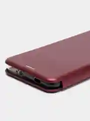 Багровый чехол книжка Xiaomi Redmi 9T с функцией подставки Редми 9Т