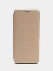Золотой чехол книжка для Xiaomi Redmi Note 10 4G, Redmi Note 10S с фунцией подставки