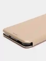 Золотой чехол книжка для Xiaomi Redmi Note 10 4G, Redmi Note 10S с фунцией подставки
