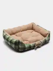 Зеленый лежанка Клампи "Винтаж", для кошек и собак, 60 x 47 x 12 см