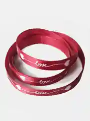 Багровый лента атласная с надписью "love" 10мм. х 2 м. 5 м