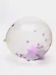 Фиолетовый воздушный шар, с конфетти