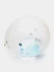 Бирюзовый воздушный шар, с конфетти
