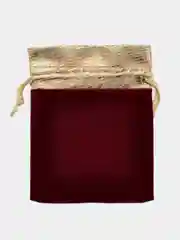 Бордовый мешочек подарочный из бархата, упаковка для подарка 7х9, 10х12, 12х15 см