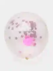 Сиреневый воздушный шар, с конфетти