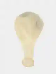 Серебряный воздушный шар, с конфетти