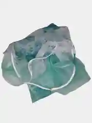 Бирюзовый тюль угловая