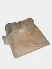 Бежевый тюль угловая