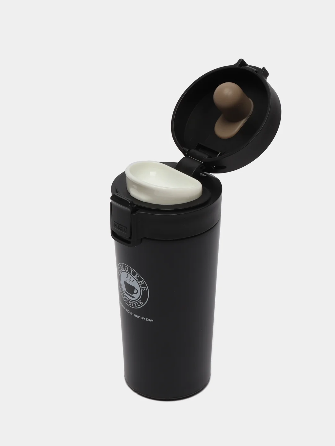 Черный термокружка Coffee