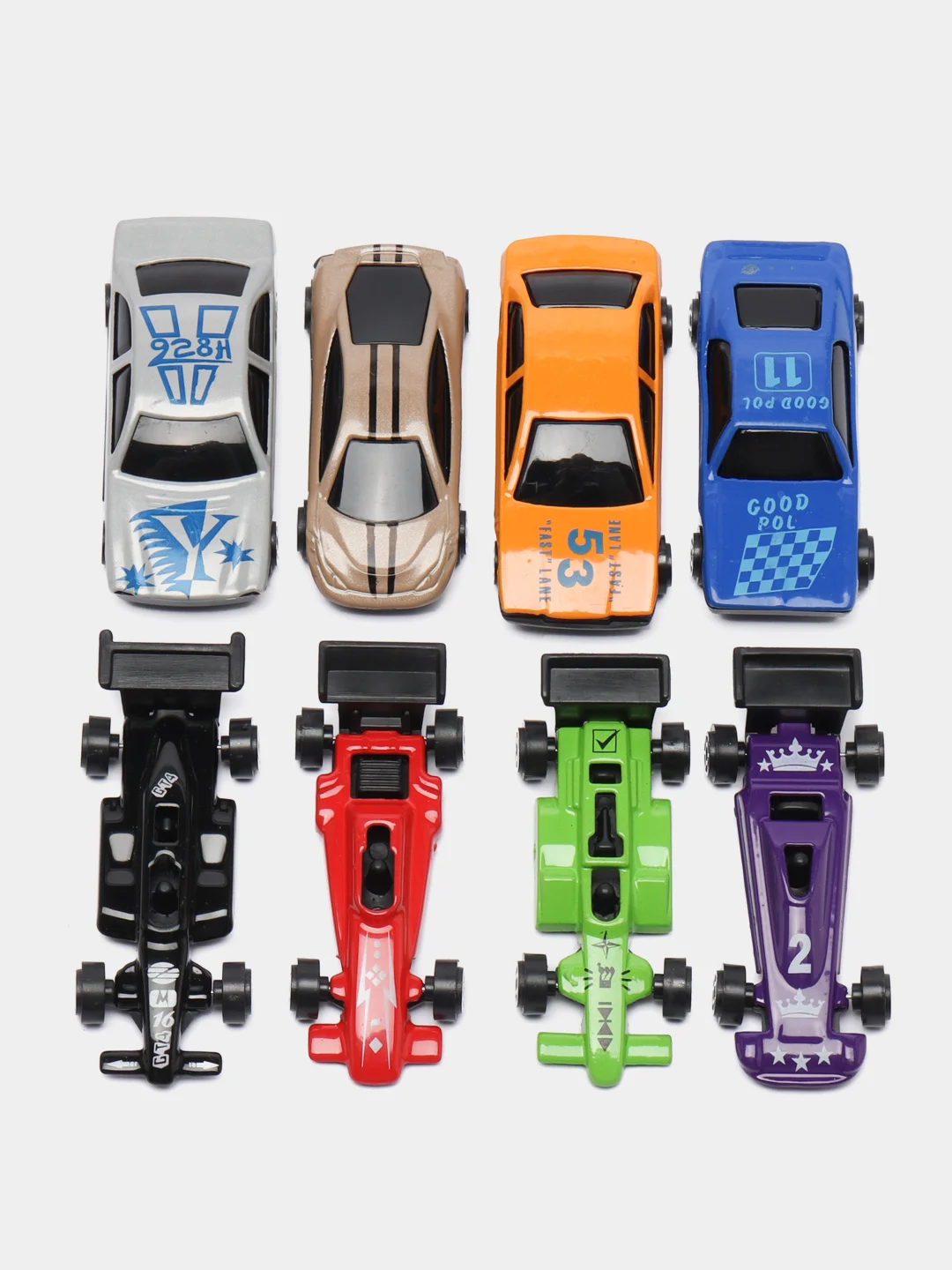 Набор металлических детских гоночных машинок City Racer Lelu, масштаб 1:64