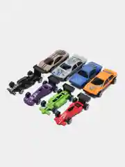 Набор металлических детских гоночных машинок City Racer Lelu, масштаб 1:64
