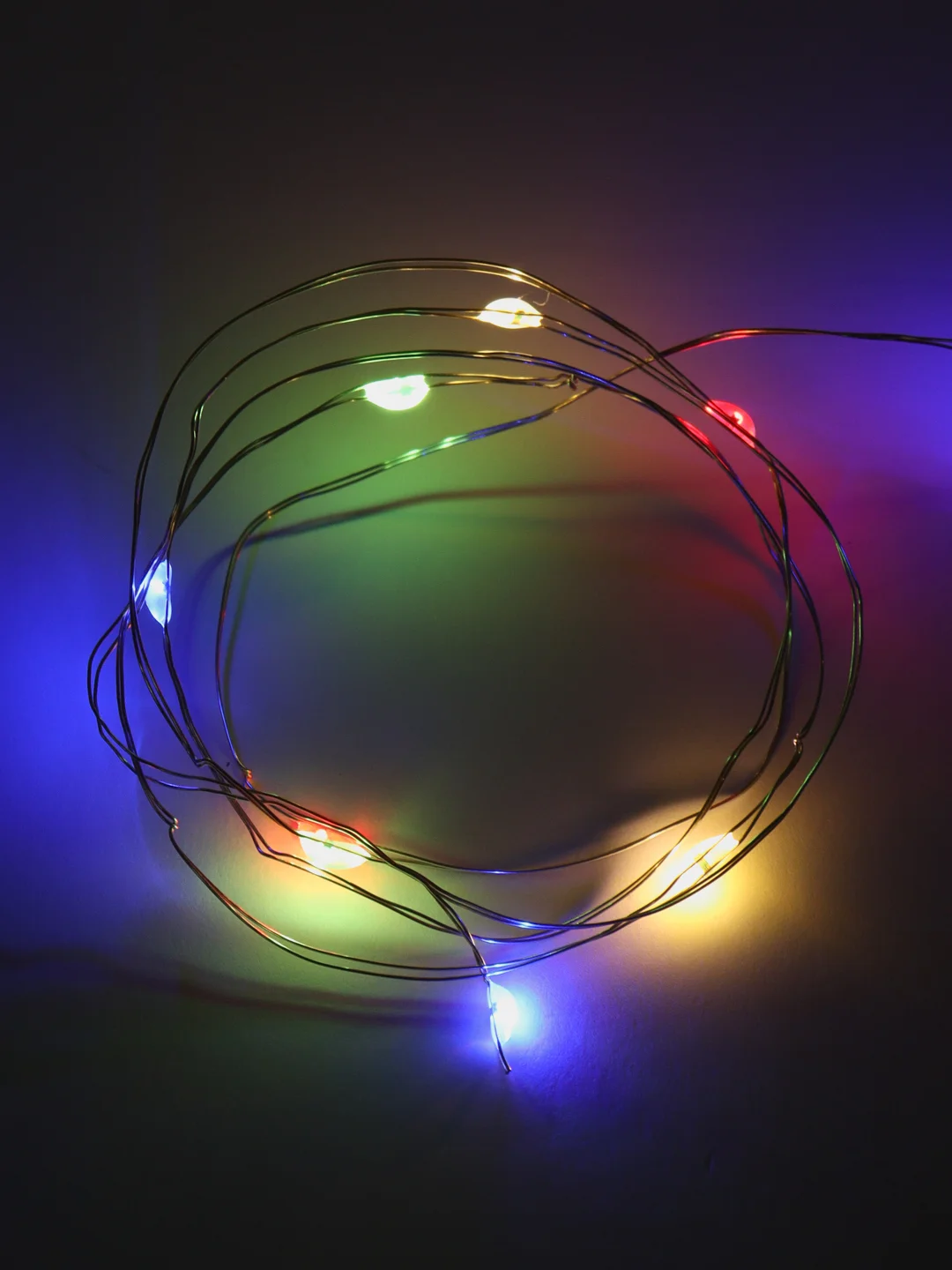 Индиго светодиодная гирлянда пробка для бутылки 1 и 2 метра, 10 и 20 LED, новогодний декор