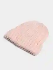 Коралловый меланж шапка женская вязаная Минора