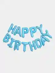 Голубой воздушные шары Happy Birthday