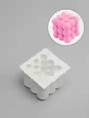 Белый форма силиконовая для заливки свечей и мыла - Bubbles молд