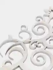 Серебряный деревянная елка для декора