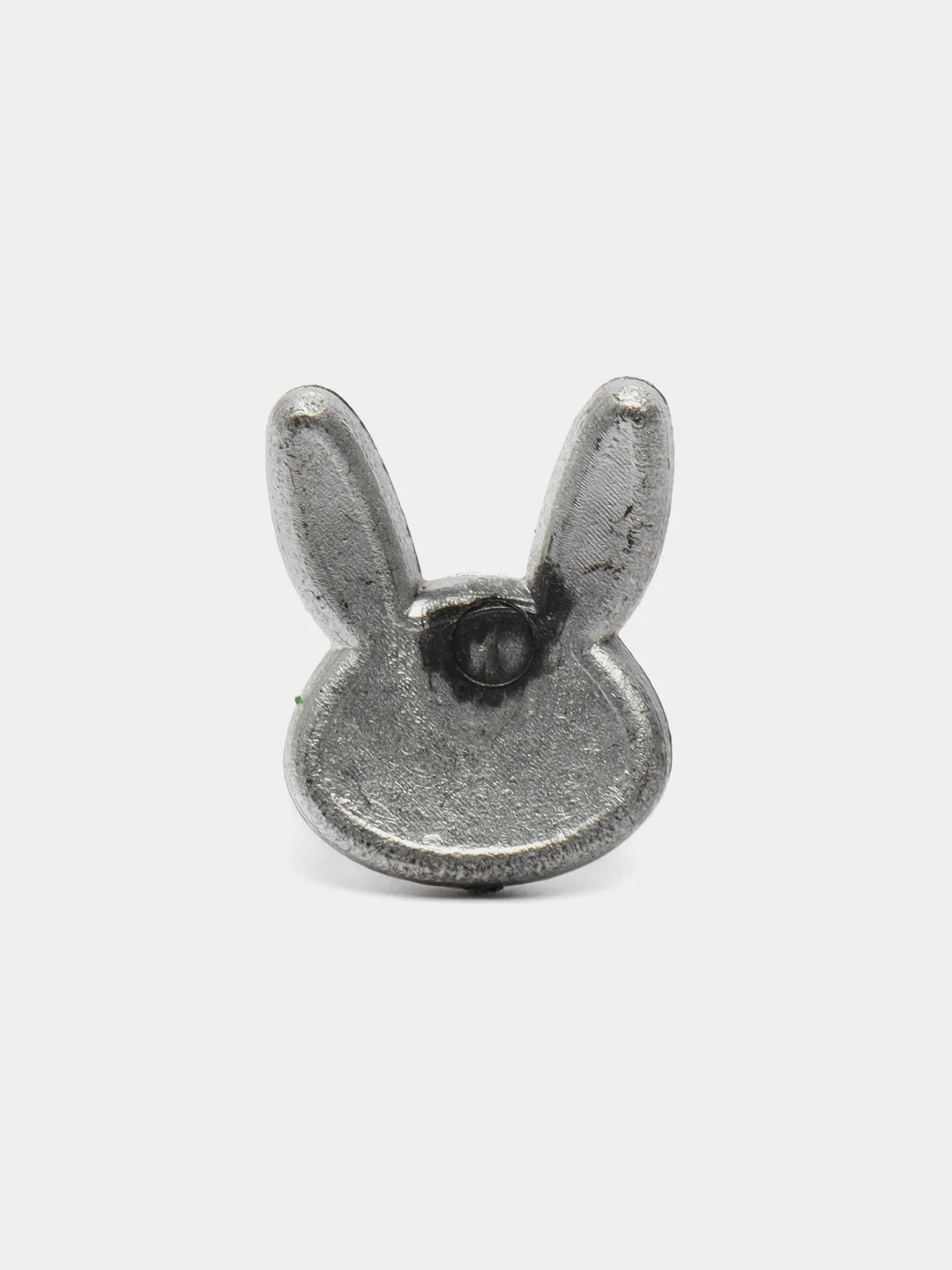 Серебряный кабошоны "Зайчик", 5 шт, 11х16 мм