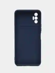 Серый меланж чехол силиконовый с принтом и защитой камеры для Tecno Spark 8P