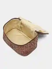 Коричневый женская портативная косметичка