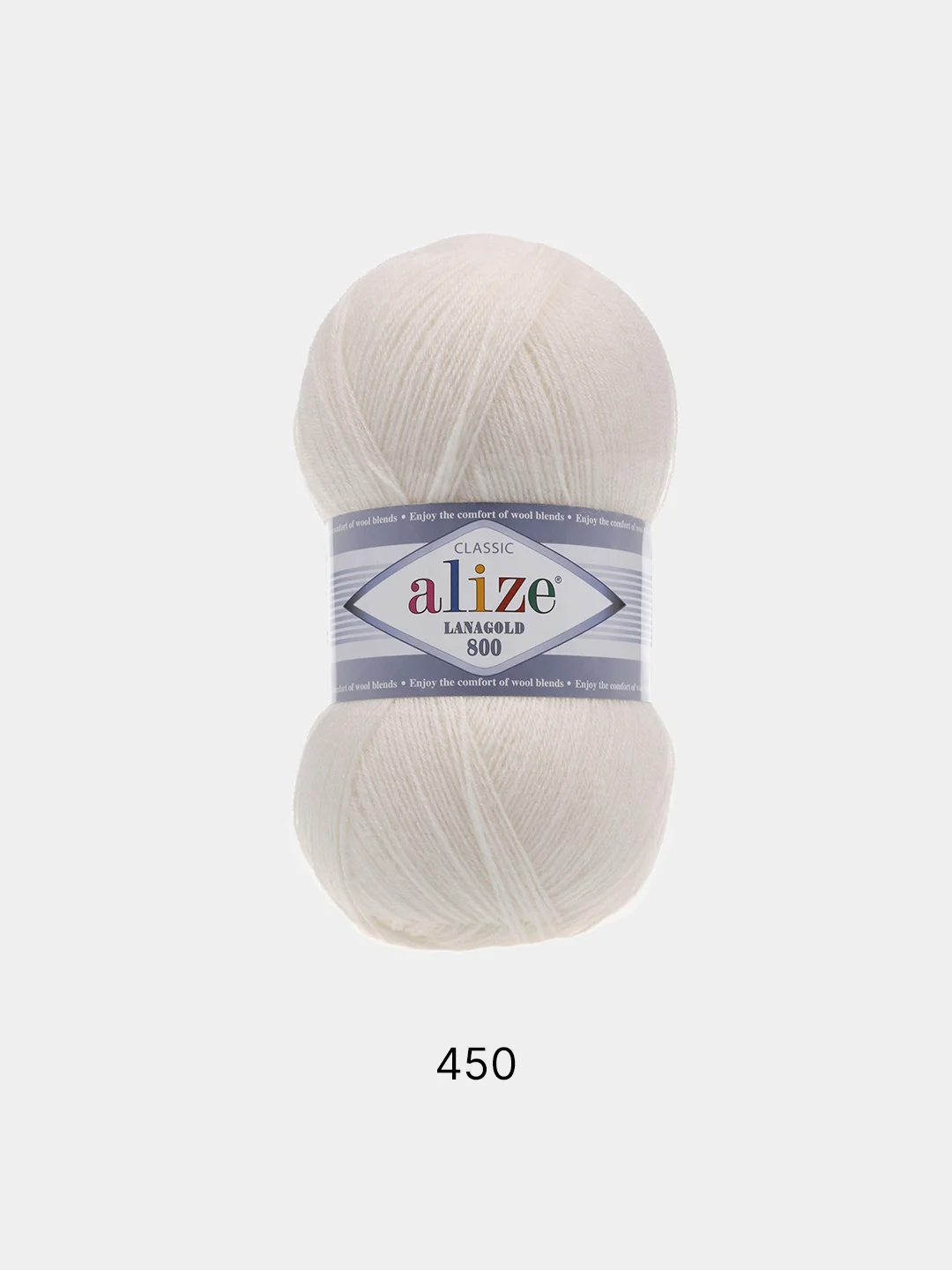 Пряжа Alize Lanagold 800 Акрил 51% Шерсть 49% 100г 800м (шт./ упаковка 5шт.)