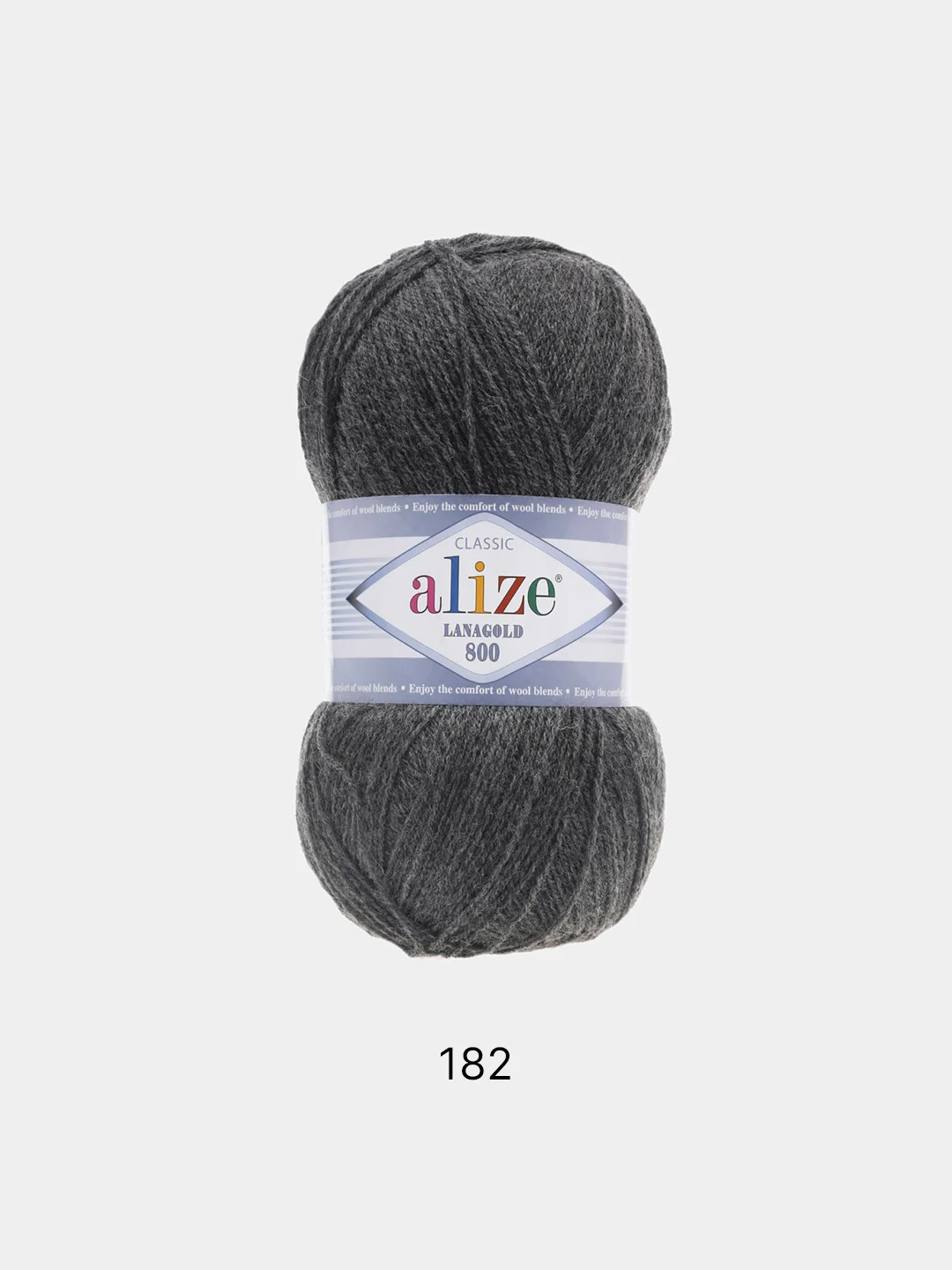 Пряжа Alize Lanagold 800 Акрил 51% Шерсть 49% 100г 800м (шт./ упаковка 5шт.)