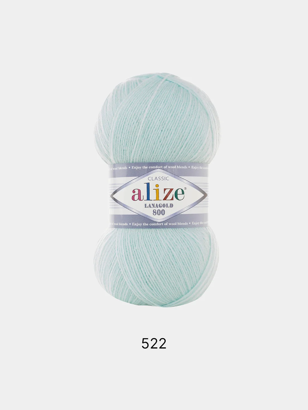 Пряжа Alize Lanagold 800 Акрил 51% Шерсть 49% 100г 800м (шт./ упаковка 5шт.)