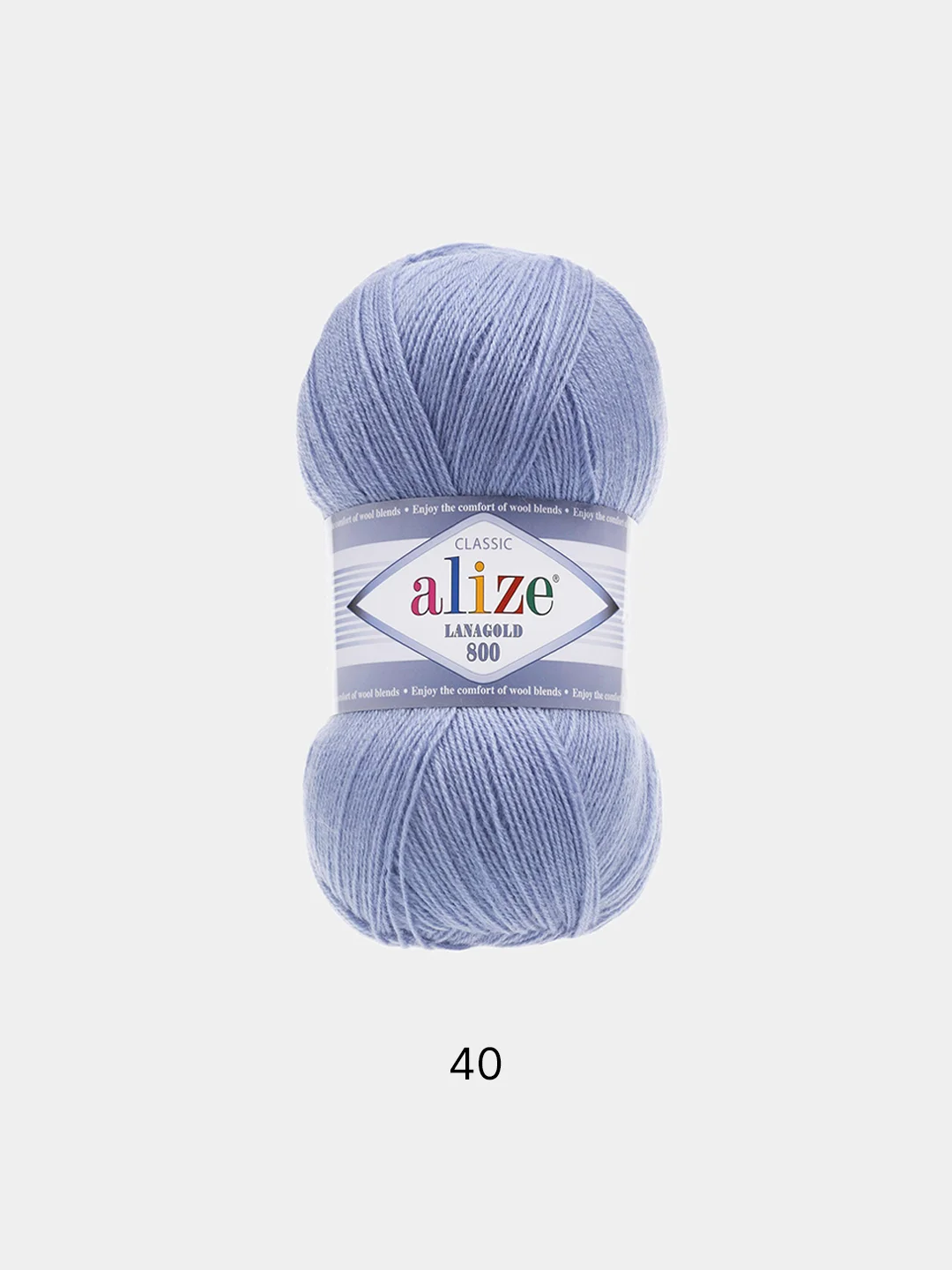Пряжа Alize Lanagold 800 Акрил 51% Шерсть 49% 100г 800м (шт./ упаковка 5шт.)