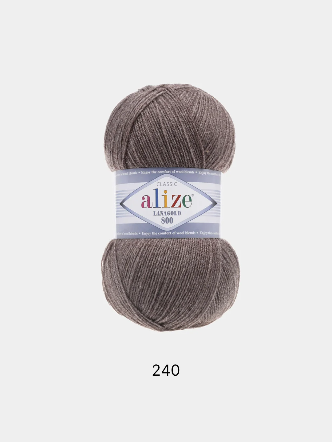Пряжа Alize Lanagold 800 Акрил 51% Шерсть 49% 100г 800м (шт./ упаковка 5шт.)