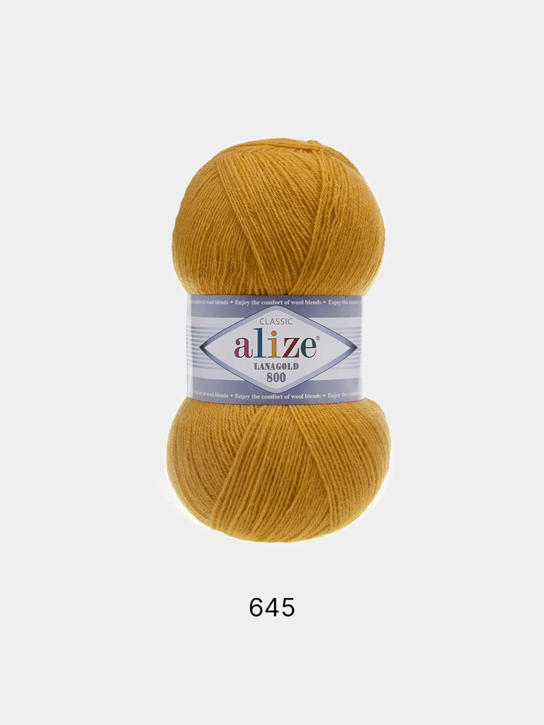 Пряжа Alize Lanagold 800 Акрил 51% Шерсть 49% 100г 800м (шт./ упаковка 5шт.)