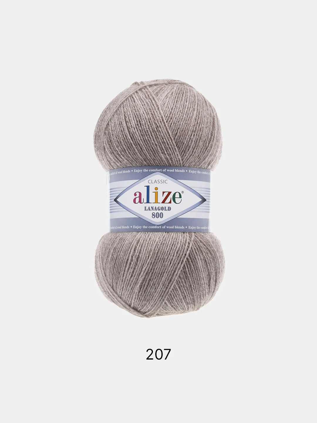 Пряжа Alize Lanagold 800 Акрил 51% Шерсть 49% 100г 800м (шт./ упаковка 5шт.)