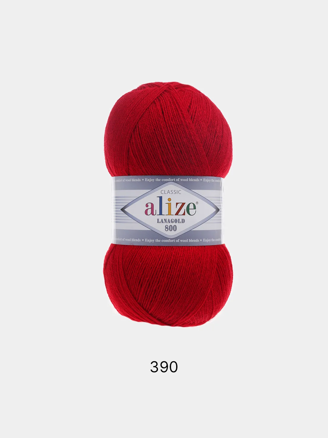 Пряжа Alize Lanagold 800 Акрил 51% Шерсть 49% 100г 800м (шт./ упаковка 5шт.)