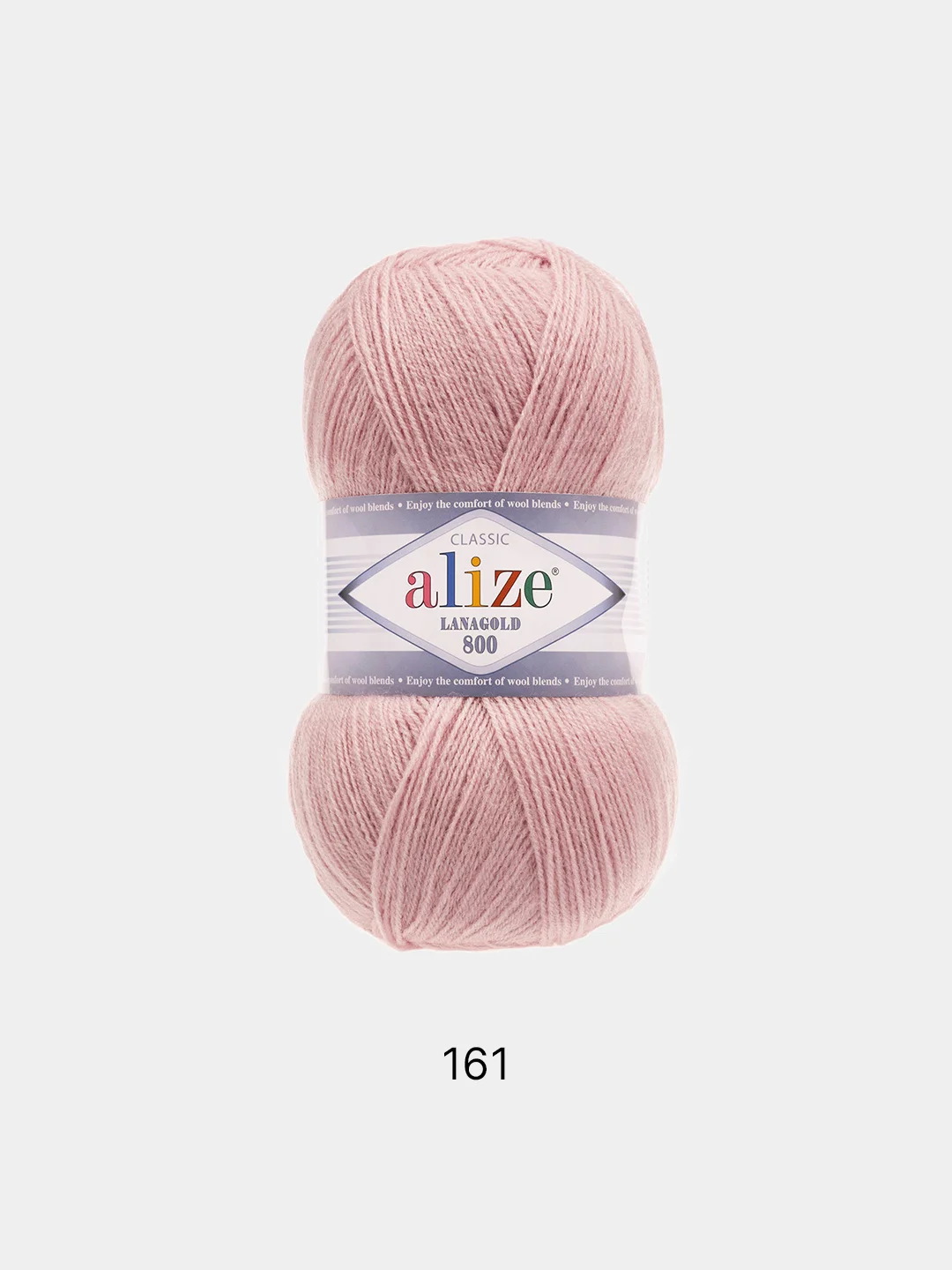 Пряжа Alize Lanagold 800 Акрил 51% Шерсть 49% 100г 800м (шт./ упаковка 5шт.)